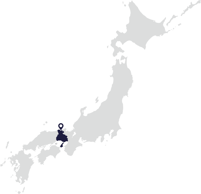 日本地図上の城崎温泉の位置